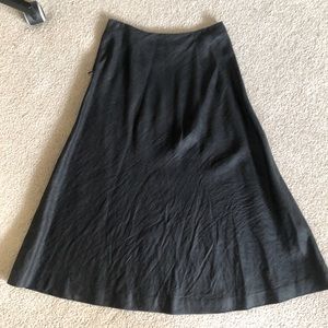 Linen black skirt